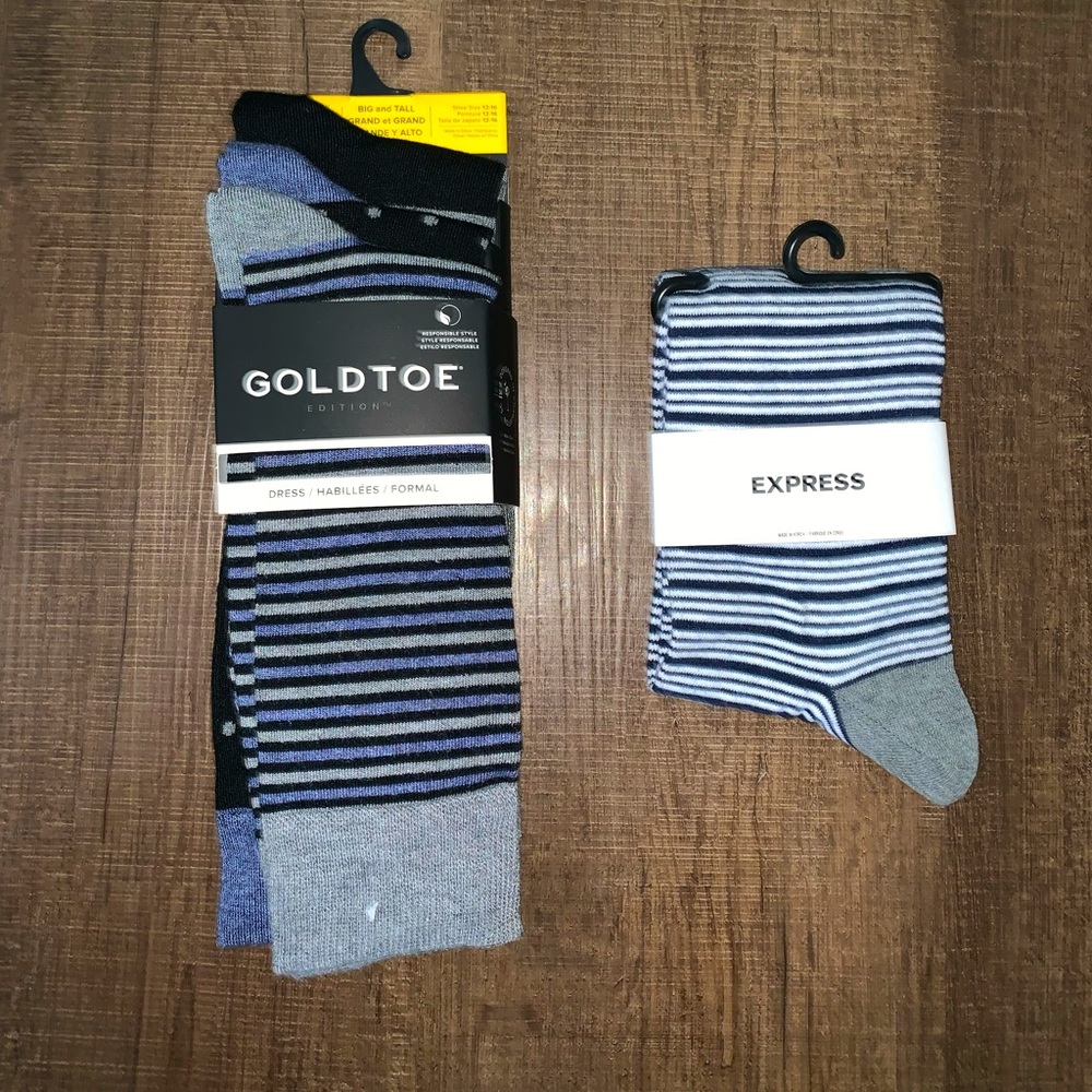 Men's Dress Socks (2 Packs - Gold Toe & Express)